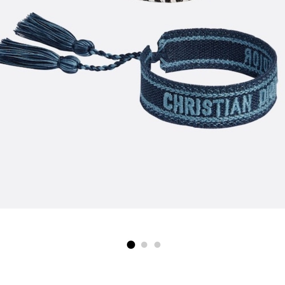 christian dior blue friendship bracelet
